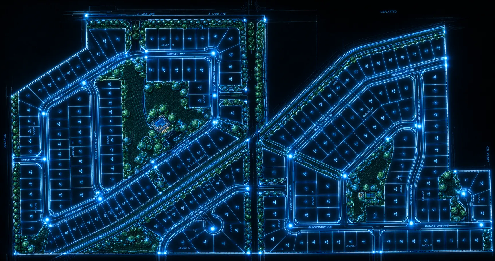 WestBilt Estates site plan — 194-lot residential subdivision layout